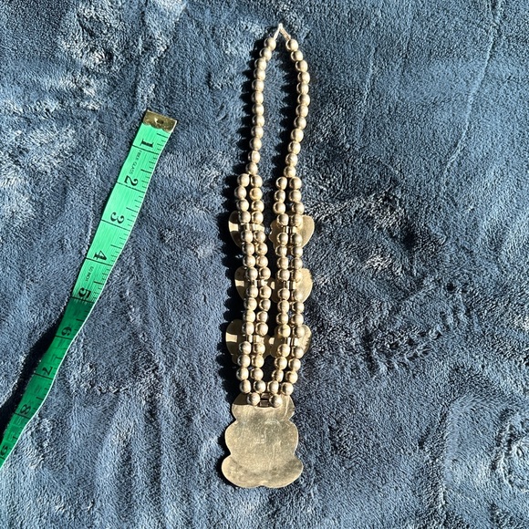 vintage Turquoise and silver blossom native Necklace - Picture 14 of 16